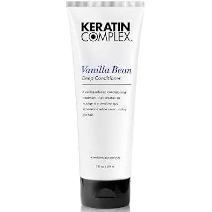 KERATIN COMPLEX VANILLA BEAN DEEP CONDITIONER BY, 7OZ Â€“ VANILLA INFUSED, DEEP CONDITIONER, HYDRATING, SMOOTHING, SOFTENING, RESTORES MOISTURE AND SHINE, COLOR-SAFE Â€“ FOR ALL HAIR TYPES - Image 2